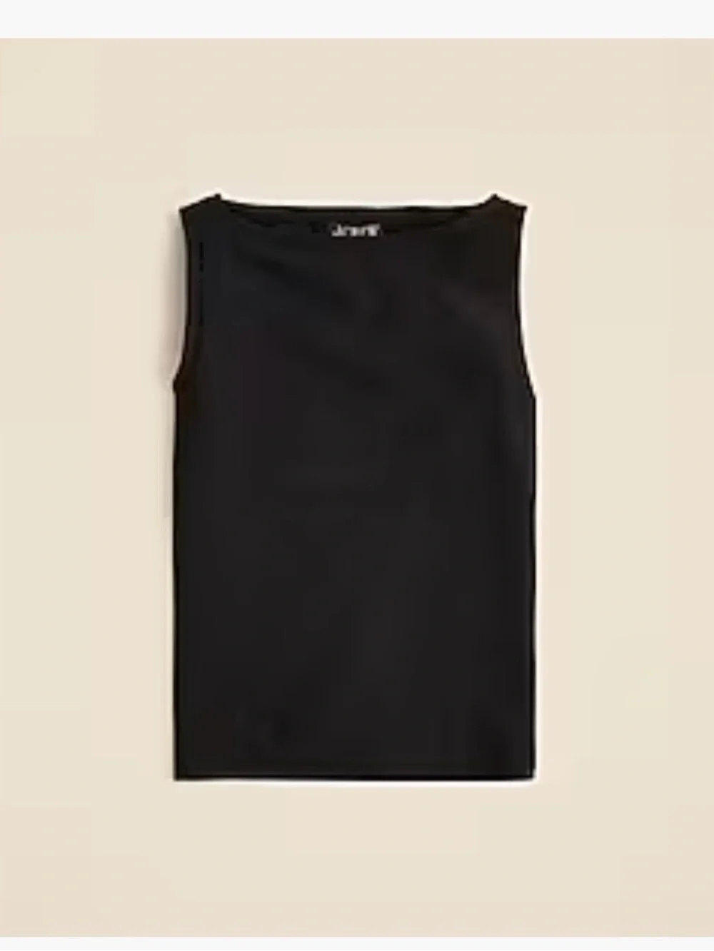 J. Crew Black stretch cotton Sleeveless black shell top XS
